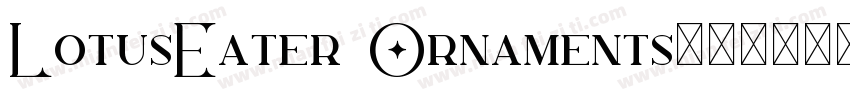 LotusEater Ornaments字体转换